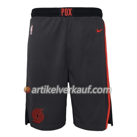 Portland Trail Blazers Schwarz 2 2018-19 Nike Kurze Hose Swingman - Herren